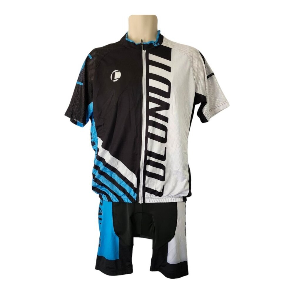 Coconut Ropamo CR Men's Cycling Jersey Set Size XL Blue‎ White Black Padded Seat